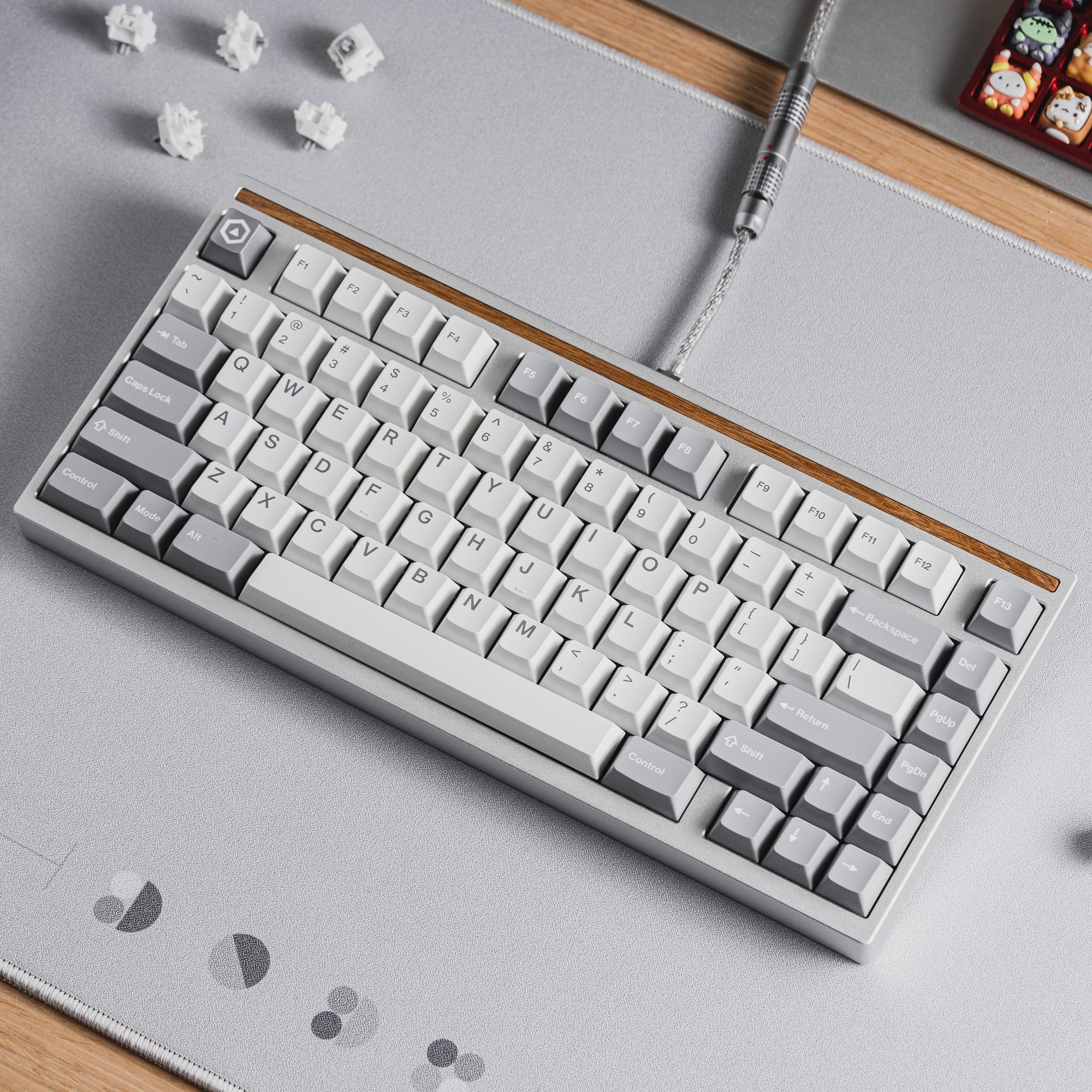 Mode Anthracite Custom Mechanical Keyboard Keycap Set - Doubleshot