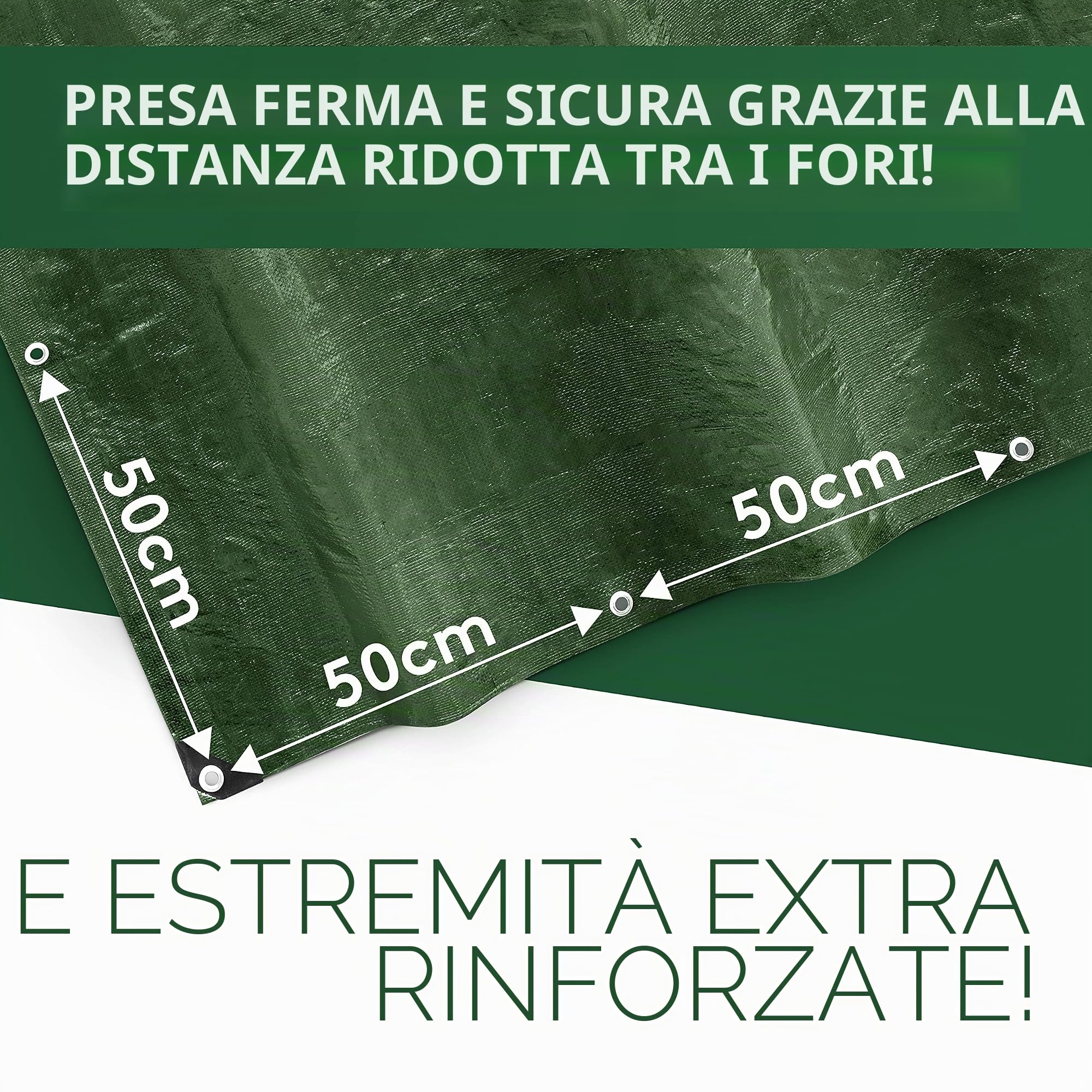 TeloImpermeabile Esterno, Telone Occhiellato per Mobili, Legna, Campeggio, Bici, Telo Coprimoto in PVC Multifunzione, per Pioggia, Sole, da Viaggio (4x6 m)