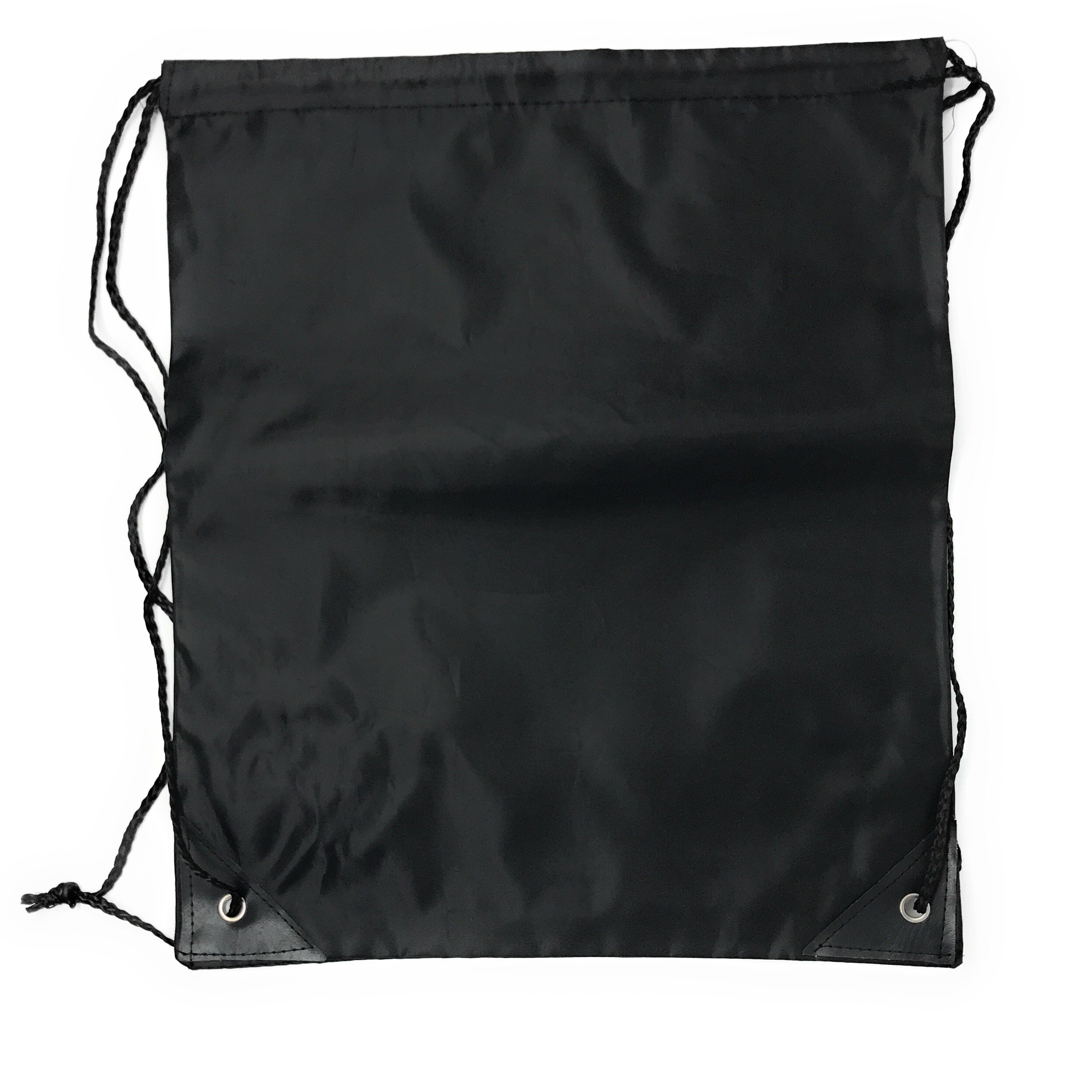 Funiverse Bulk 20 Pack Large Drawstring Backpack - Sports Bag Cinch Sack (Black)