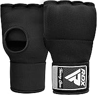 Vista 6 de RDX - Guantes de boxeo con acolchado de gel, para hombres y mujeres, con correas de muñeca elásticas de 100 cm de largo, rápidos, puños protectores