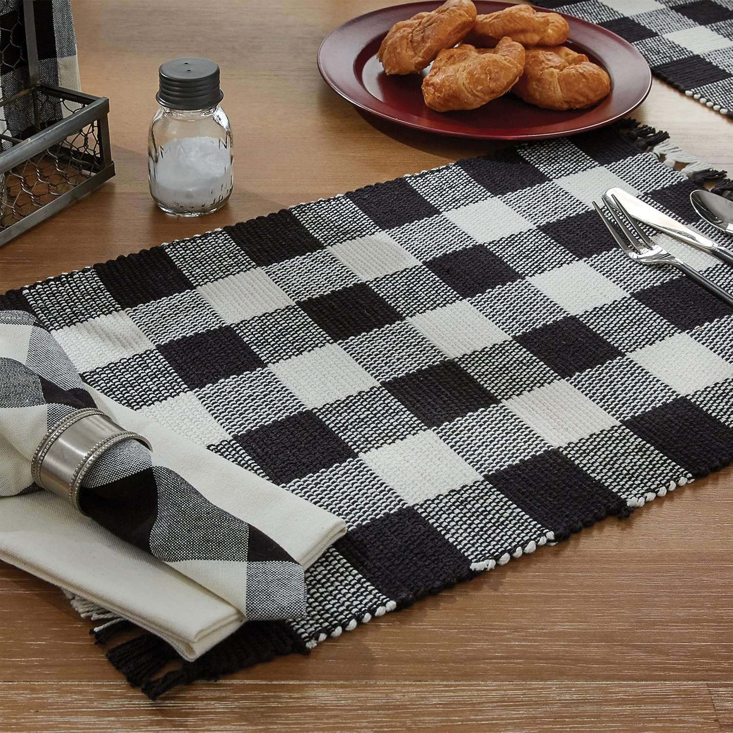 Park Designs Black Buffalo Check Placemat Set of 4