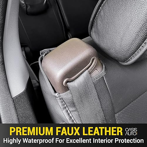 Miniatura 6 de OASIS AUTO Odyssey 2011-2017 - Funda de asiento de piel sintética compatible con Honda Odyssey 2011 2012 2013 2014 2015 2016 2017 (2011-2017