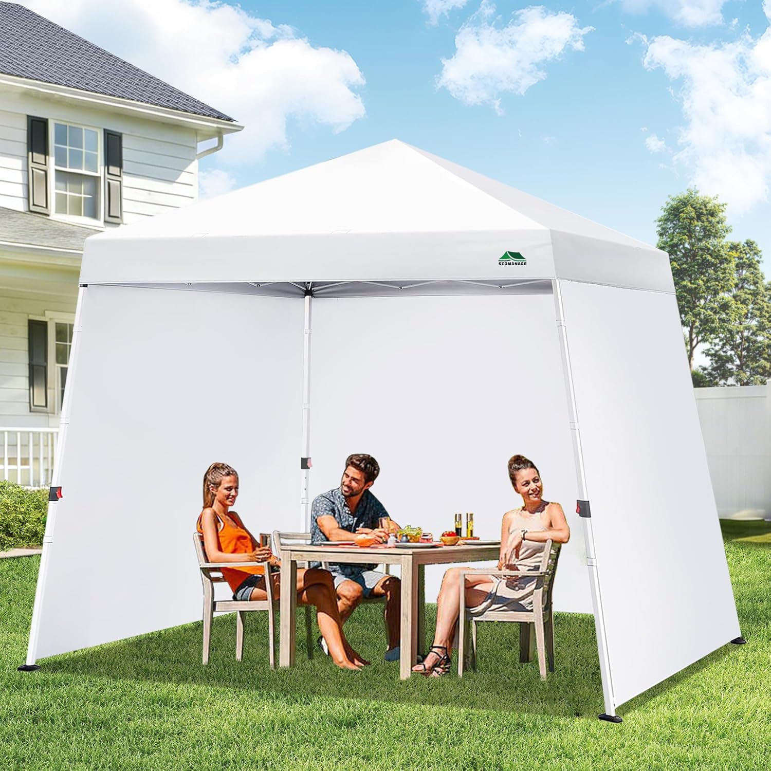 Canopy Sidewalls for 11x11,12x12 Slant Leg Pop Up Tent,3 Pack Sunwalls Only,(Black)