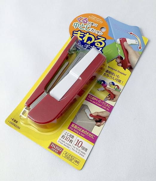 Amazon Daiso ダイソー まわるホッチキス ホチキス 文房具 オフィス用品