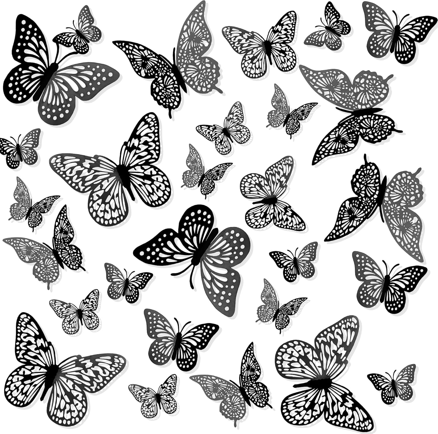 Butterfly Decorations, 24 PCS, Butterfly Wall Decor, Room