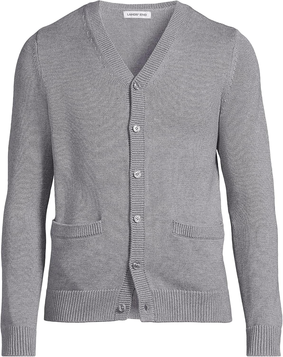 Lands' End School Uniform Adult Legacy Varsity Cardigan