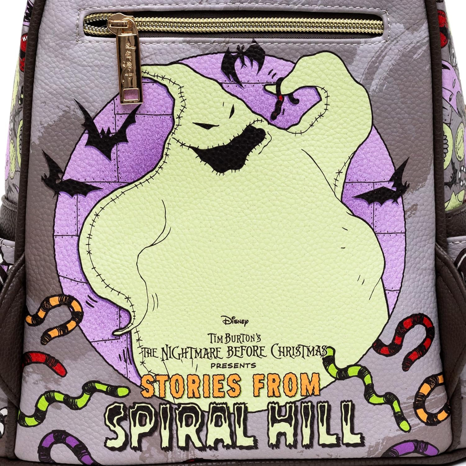 Wondapop Nightmare Before Christmas - Oogie Boogie 11" Vegan Leather Fashion Mini Backpack