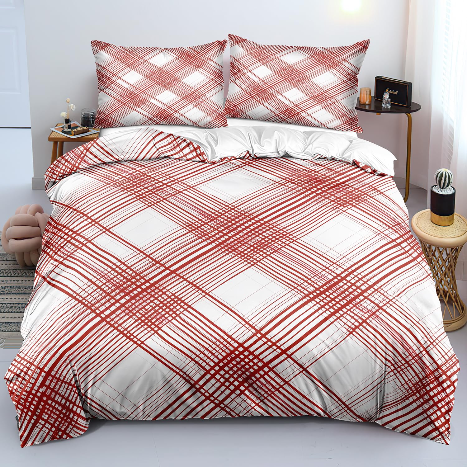 Housse de couette 140x200 blanche pour chambre de fille et garçon au style moderne