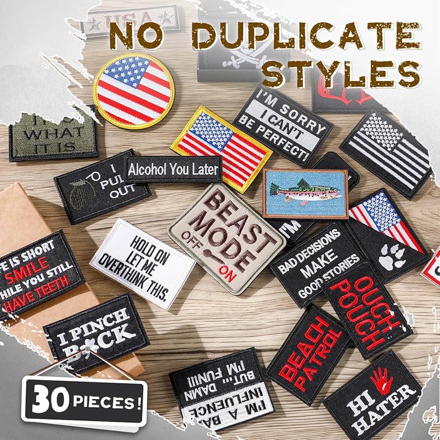 ミリタリーパッチセット多数 Amazon.co.jp: Tigeen 30個 ランダム 面白い タクティカル