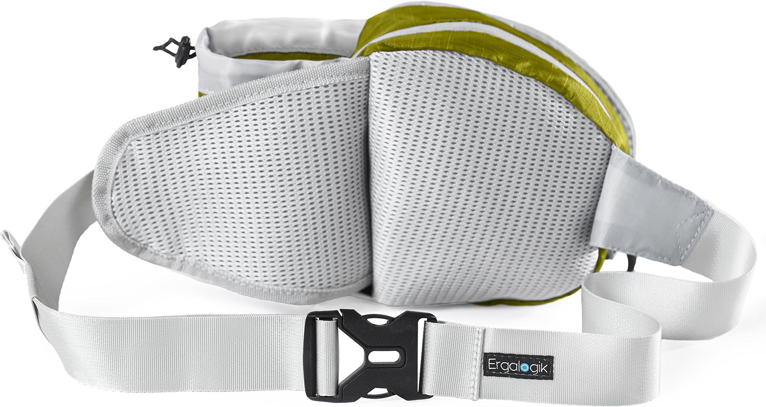ErgaLogik Day Trekker - Hiking Waist Pack with Water Bottle (Not Included) Holder - Fanny Pack - Dog Walking - Running Belt Bag Pouch Fanny Pack for Hiking Running Cycling Camping Travel (Green)