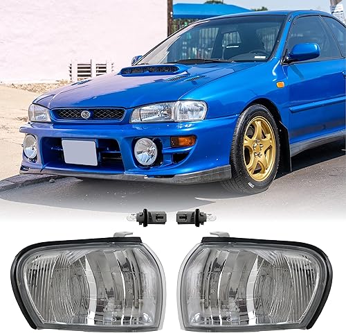 Miniatura 10 de USR DEPO 95-01 Impreza UPGRADE - Juego de montaje de faros delanteros de cristal de repuesto (izquierdo + derecho) compatible con Subaru Impreza