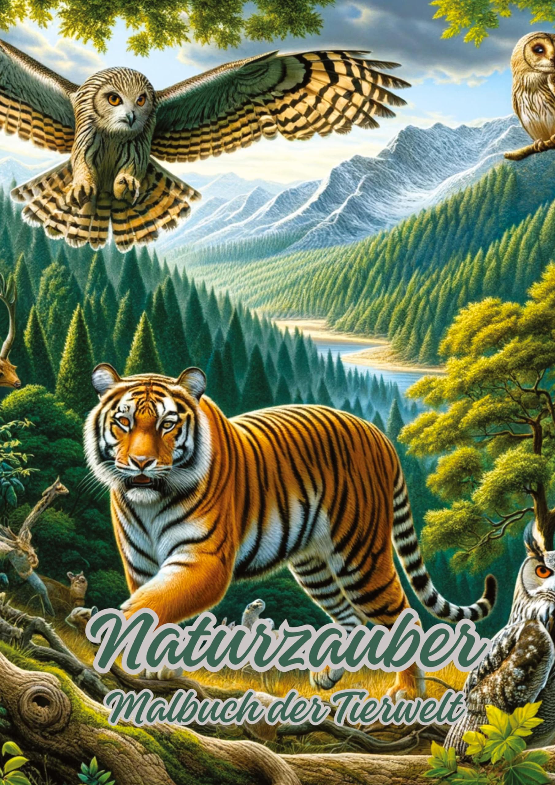 Naturzauber: Malbuch der Tierwelt