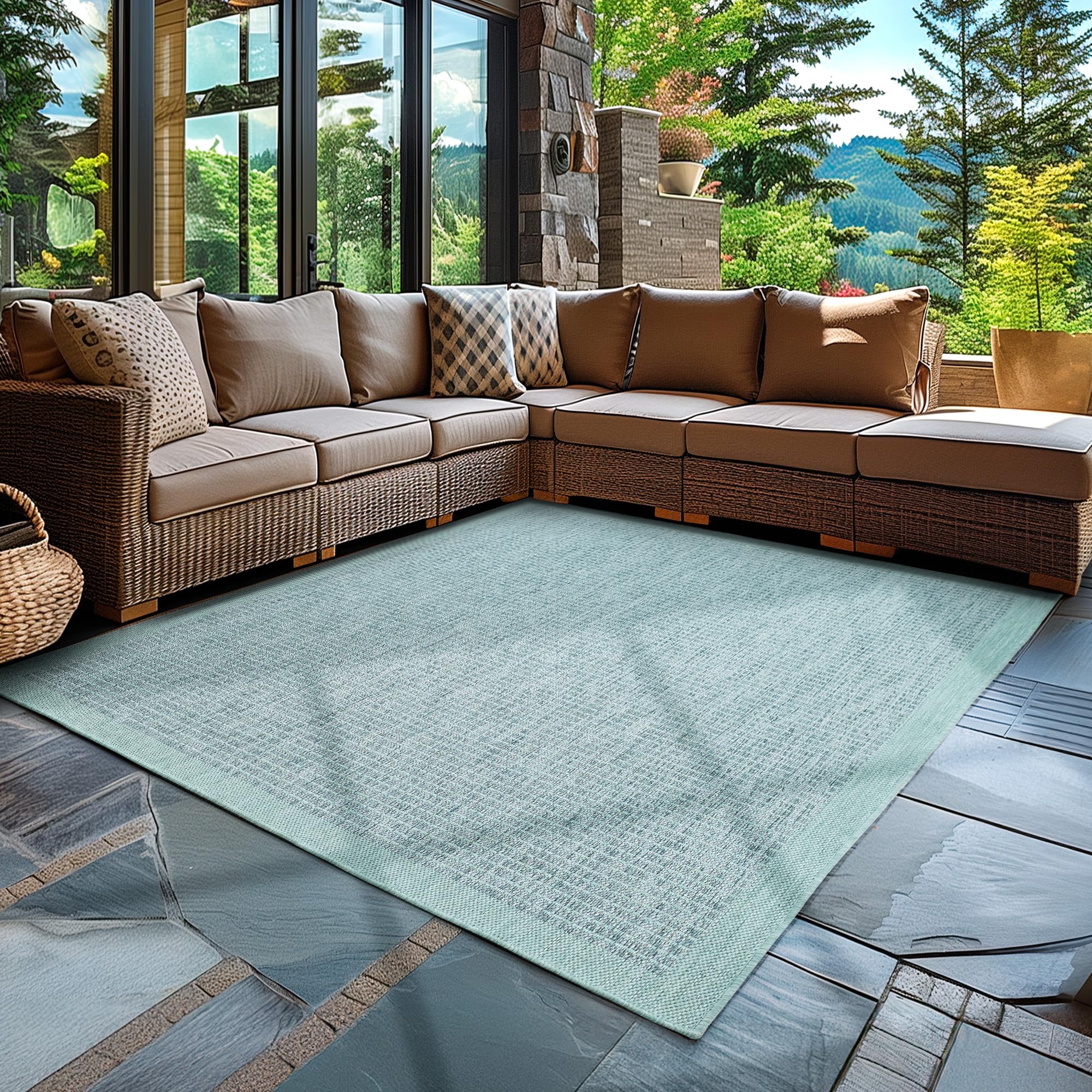 Tapis de balcon Carpettex 160x230 cm idéal pour terrasse et cuisine