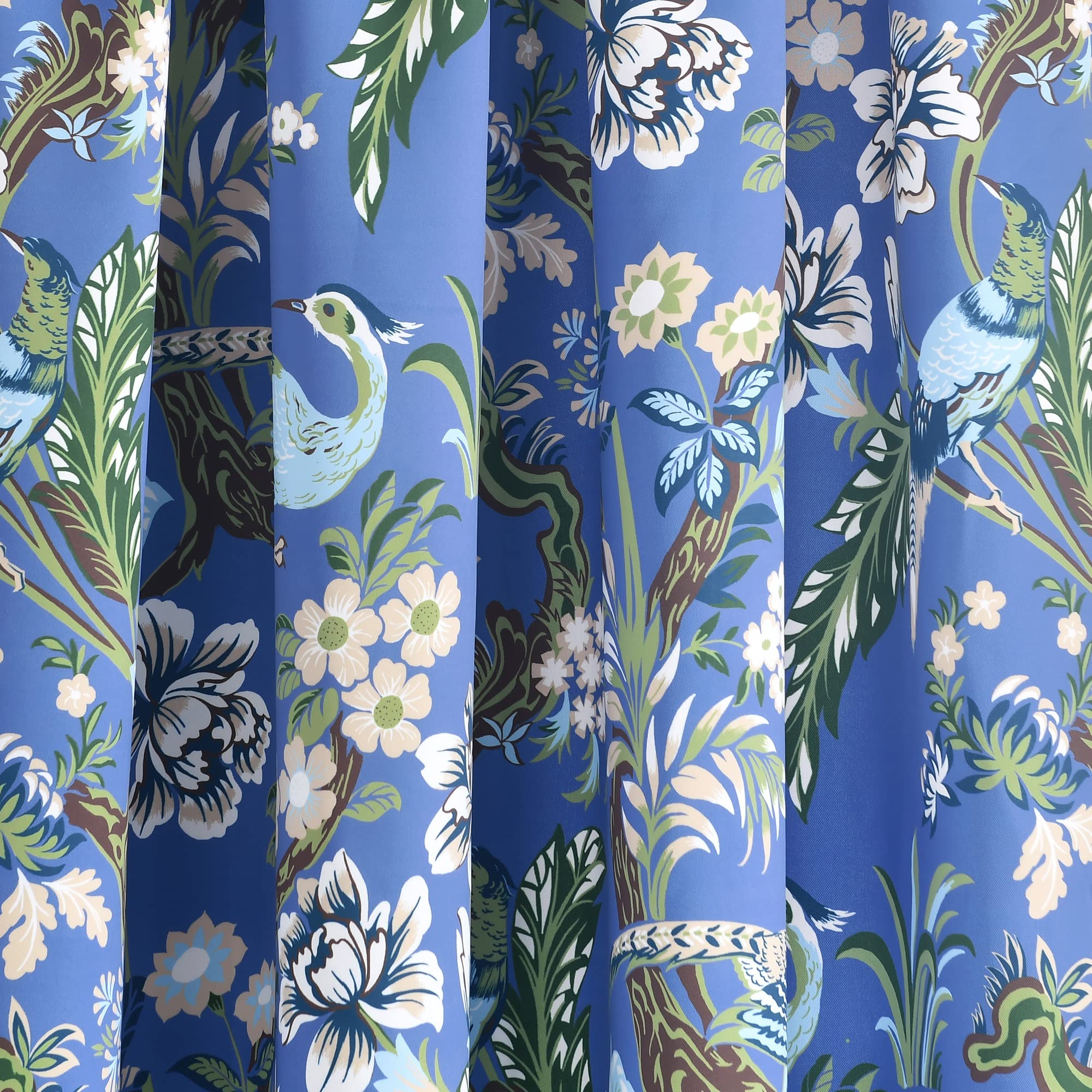 Lush Decor Dolores Light Filtering Window Curtain Panel Pair, 84" L x 52" W, Blue & Green, W 52" x L 84" (2 Panels) - Image 3