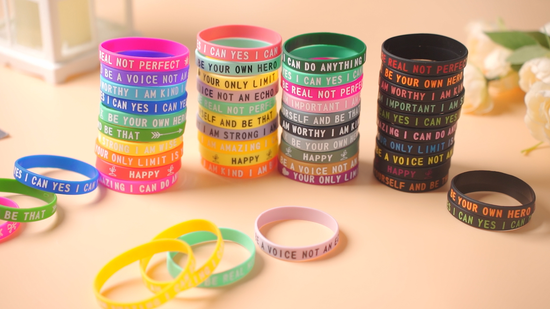Bracelets de motivation, en caoutchouc de Silicone, élastique, inspiré de la route vers le rêve, cadeau, bijoux  36