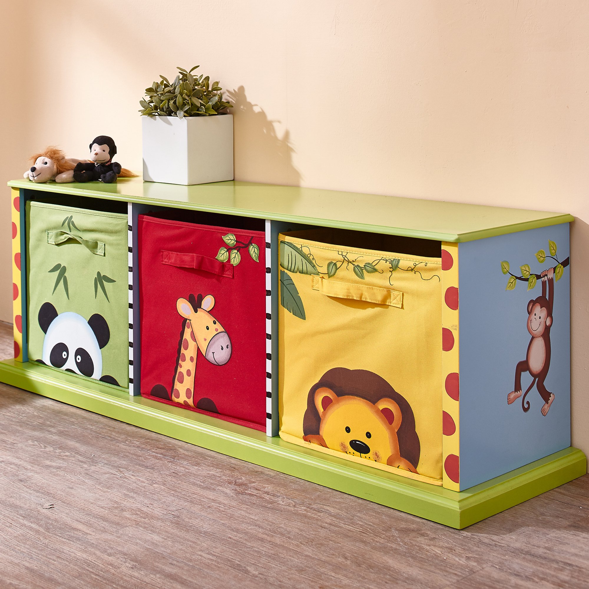 Fantasy Fields Contenitori Giochi Legno Tela Bambini Sunny Safari TD-0131A
