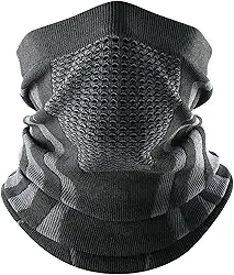 Polaina de pescoço de inverno à prova de vento, máscara balaclava bandana para esqui e snowboard, Preto, Tamanho Único