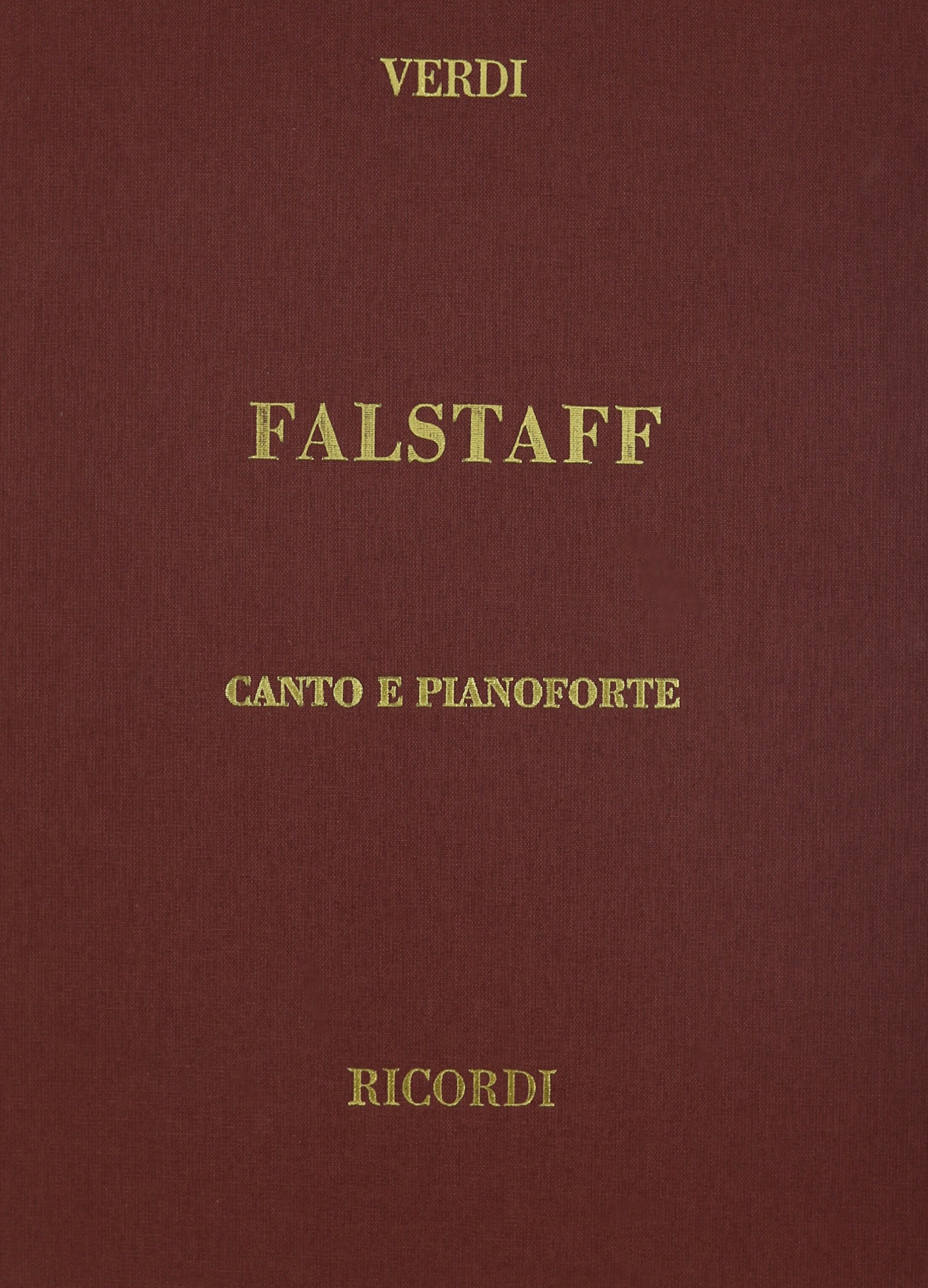 Falstaff, Cloth, It/En: Vocal Score: Commedia lirica in tre atti di Arrigo Boito