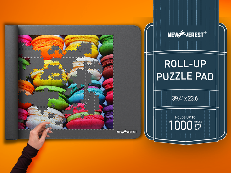 Newverest Jigsaw Puzzle Mat Roll Up, Saver Pad 39.4” x 23.6