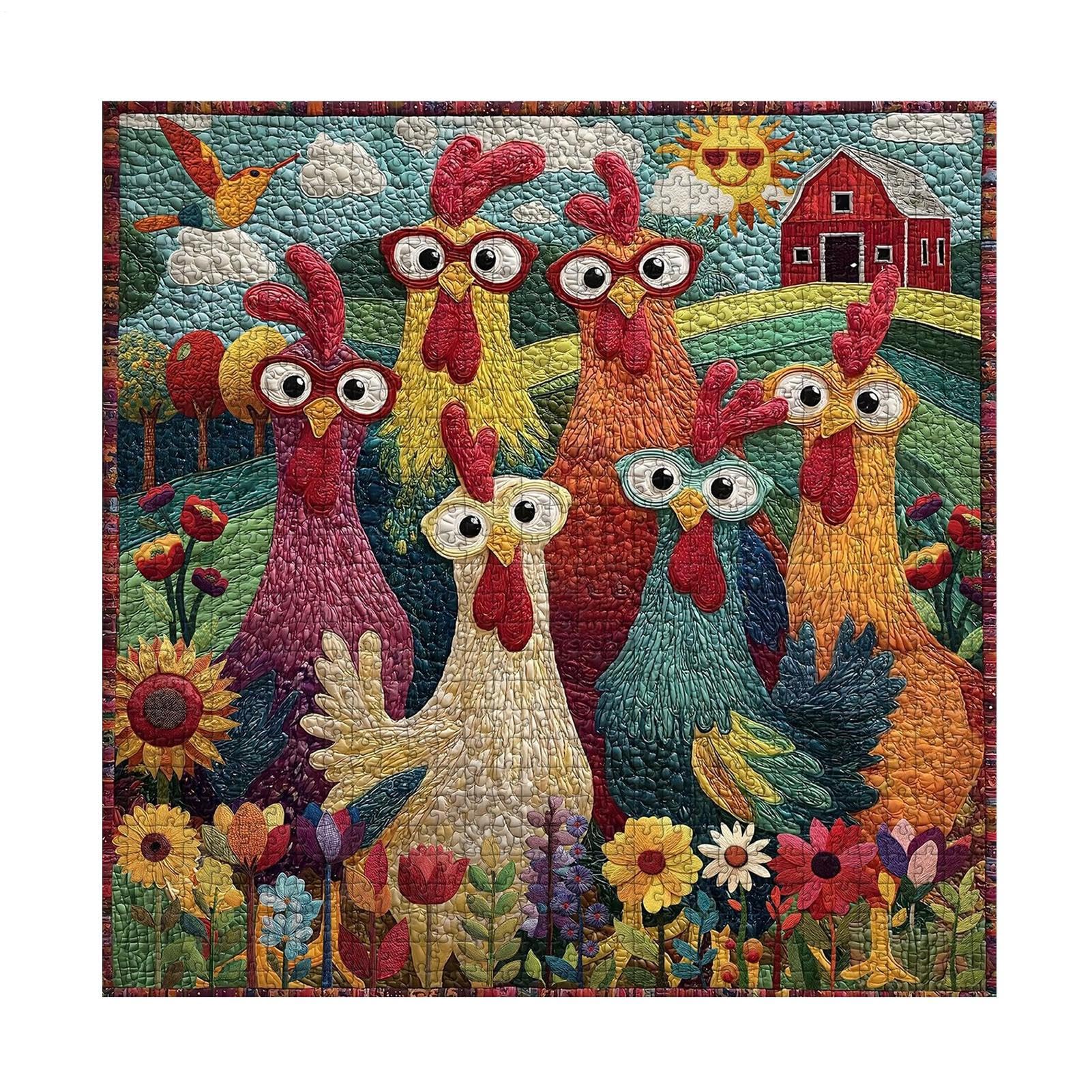 Puzzle di pollo per adulti 1000 pezzi impegnativi puzzle difficile