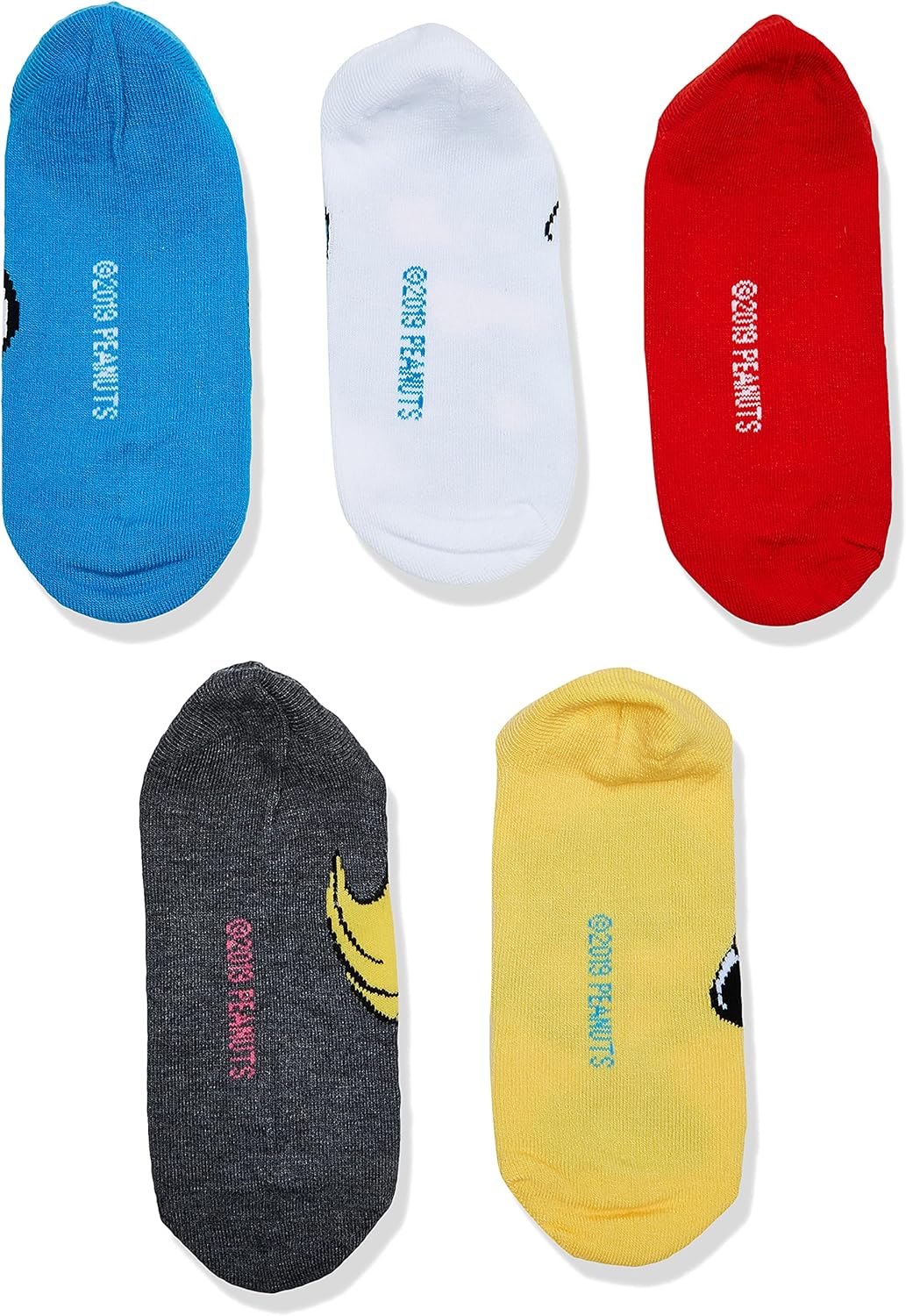 Peanuts Women's 5 Pack No Show Socks - Image 3