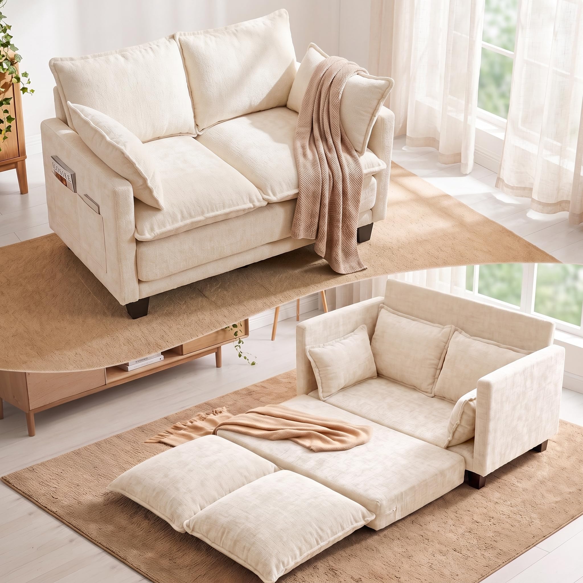 MUDANT 49 inch Loveseat Sofa Bed