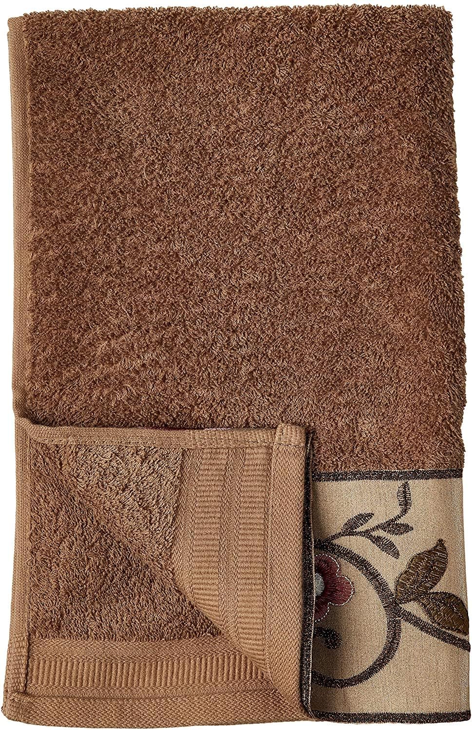 Zahari Home Larrisa Floral Bathroom Towel Set - 3 Piece Bath, Hand, and Wash Towels - Modern Classic Contemporary Decor With Beautiful Unique Design - Stylish Flower Set - Image 3