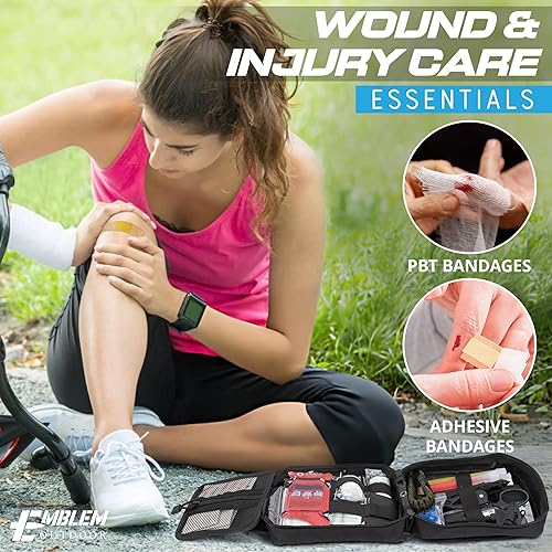 Miniatura 3 de Kit de primeros auxilios de supervivencia de 242 piezas con torniquete SWAT-T fabricado en EE. UU. | Kit de trauma de emergencia IFAK | Equipo de