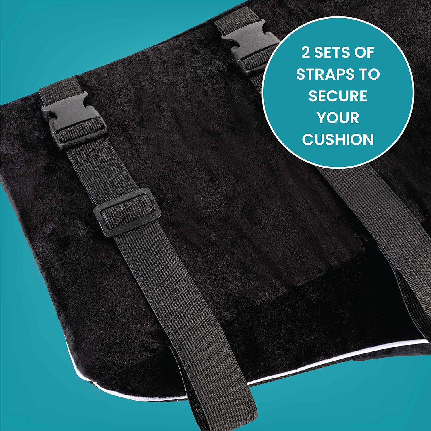 Amazon Crazy 🔥 Deals Healthy Spirit Full Lumbar Back Support | Memory Foam Full Size Back Cushion Lumbar Support for Office Chair Car, Black, 1 Count