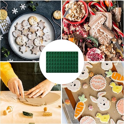 Miniatura 6 de TOYMIS Moldes de chocolate de Navidad, moldes de silicona de Navidad para hornear antiadherentes, mini moldes de silicona para dulces de chocolate