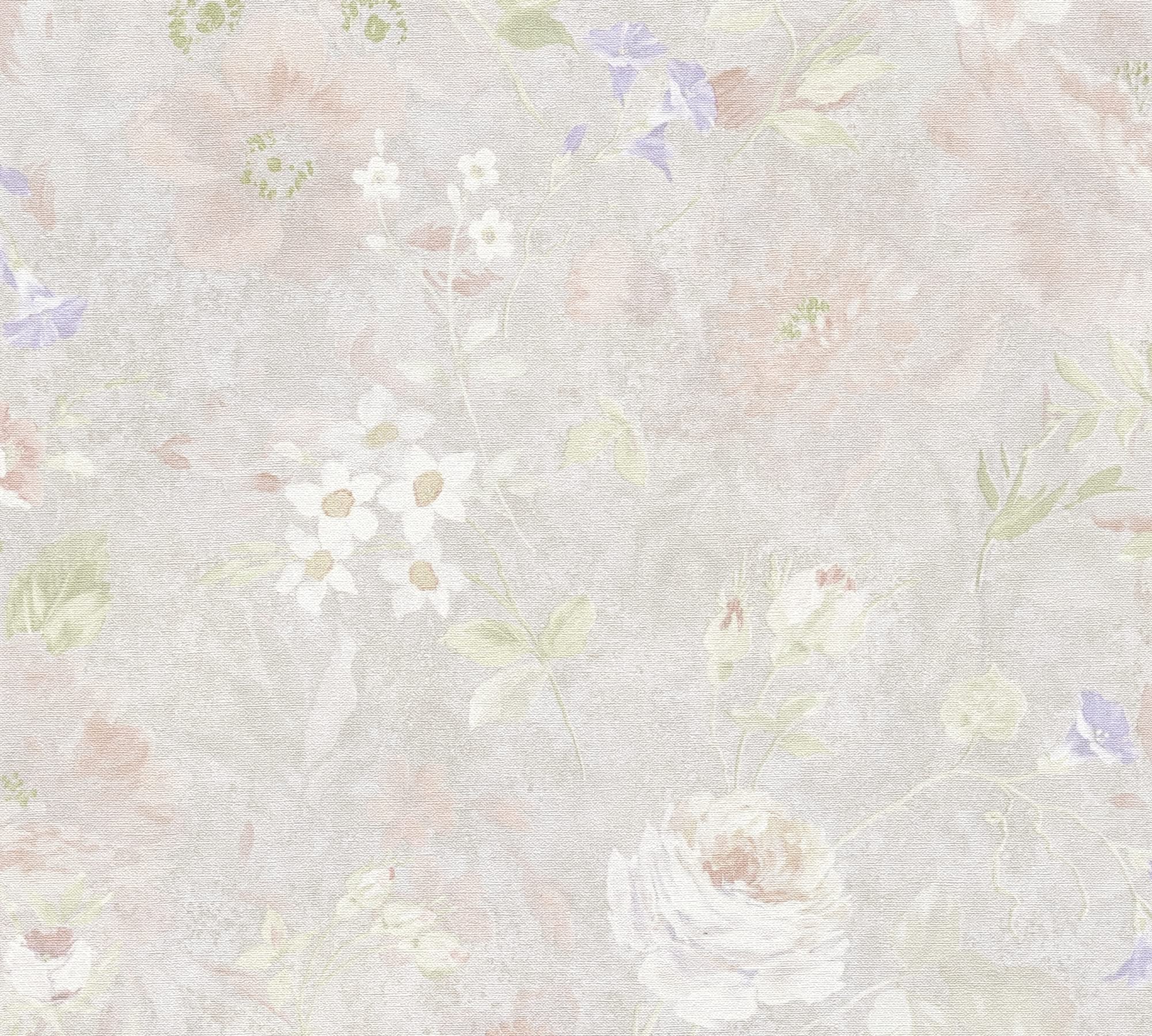 A.S. Création Romantic Floral Wallpaper Grey Colourful Pink PVC-Free Wallpaper 386364 10.05 m x 0.53 m Made in Germany - Image 3