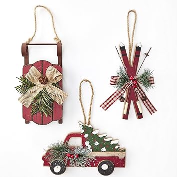 Buy The Lakeside Collection Woodland Christmas Ornaments - Set of 3 Online at Low Prices in India - Amazon.in