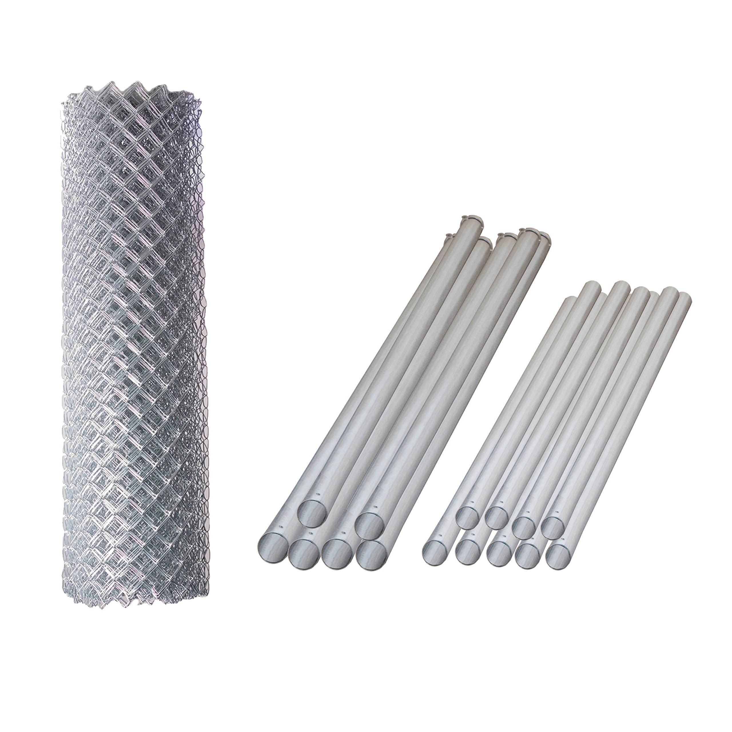 Buy ALEKO KITCLF4X50 DIY Chain Link Fence Kit System Galvanized Steel