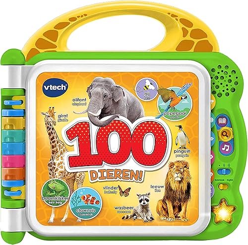 Vtech Bebé - Mis primeras 100 palabras - Descubre y conoce 100 animales diferentes - ES-ES - Juguetes educativos para bebés - Diseño robusto y