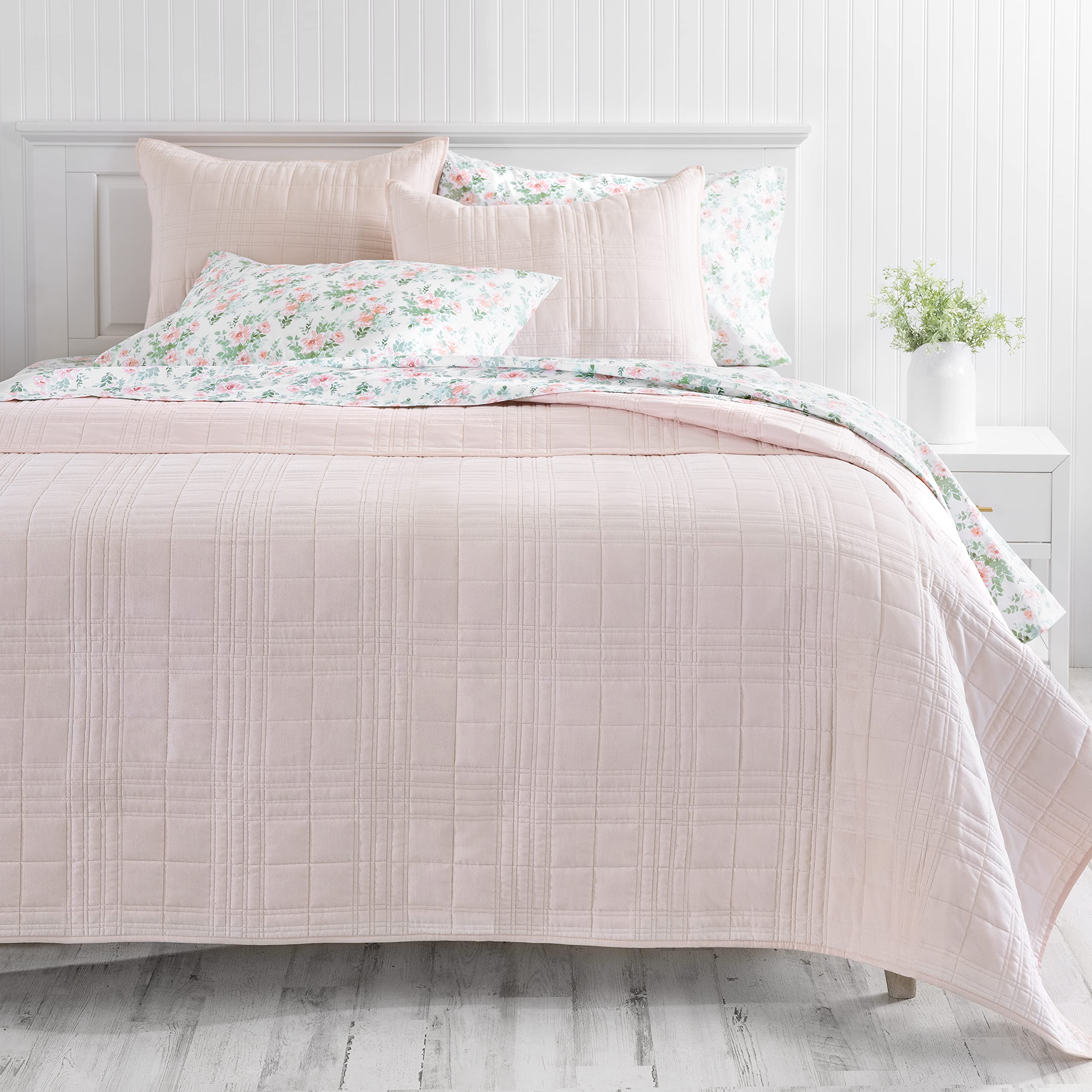 Couette de lit Martha Stewart Dianaqst Queen Blush contre les nuits fraîches