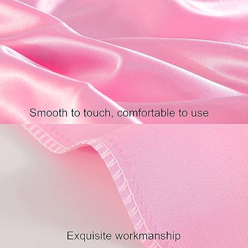 Miniatura 4 de BEDSUM Paquete de 2 fundas de almohada de satén de seda King para cabello y piel, suaves y lujosas, fundas de almohada con cierre de sobre, 20 x 36