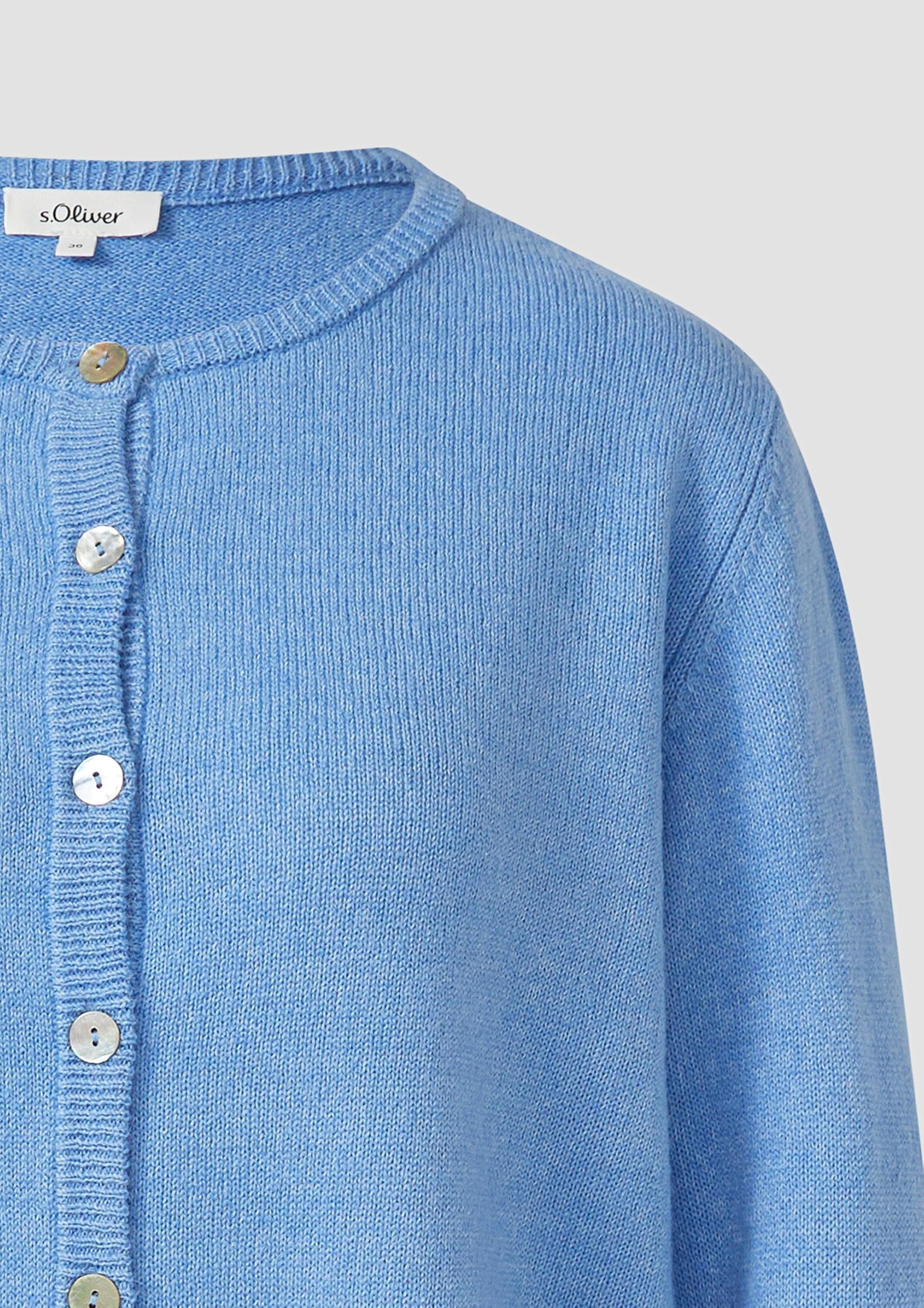 s.Oliver Weiche Strickjacke aus Alpakamix