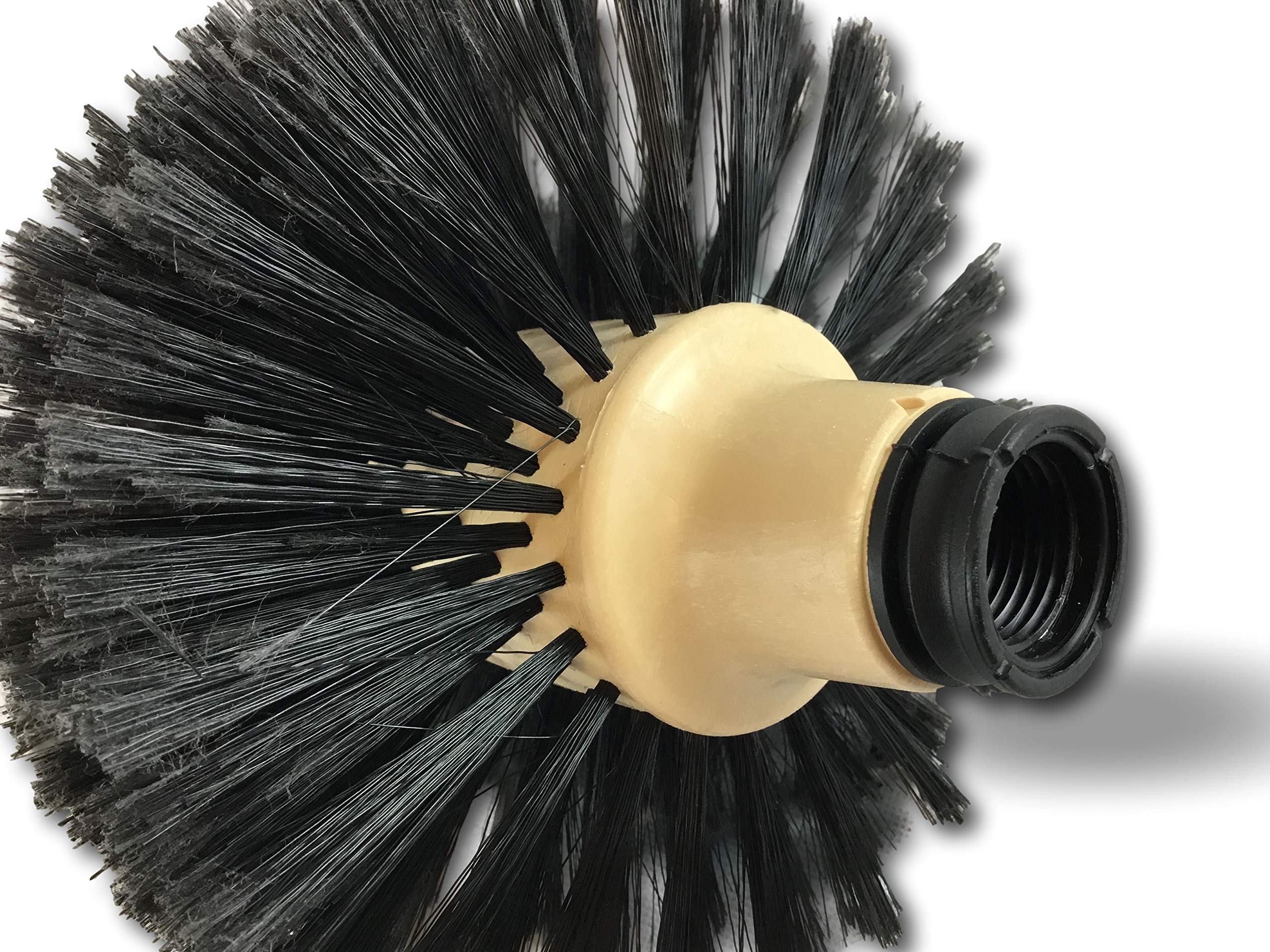 Tête de Loup Brosse Boule Ø 180 mm à Douille Vissante pour Nettoyage Poussière Toiles d'Araignées Plafonds Coins