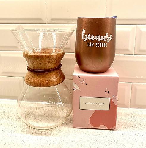 Miniatura 2 de Regalos de graduación de la facultad de leyes – Vaso de copa de vino de 12 onzas – Idea de regalo divertida para estudiantes de derecho, nuevo