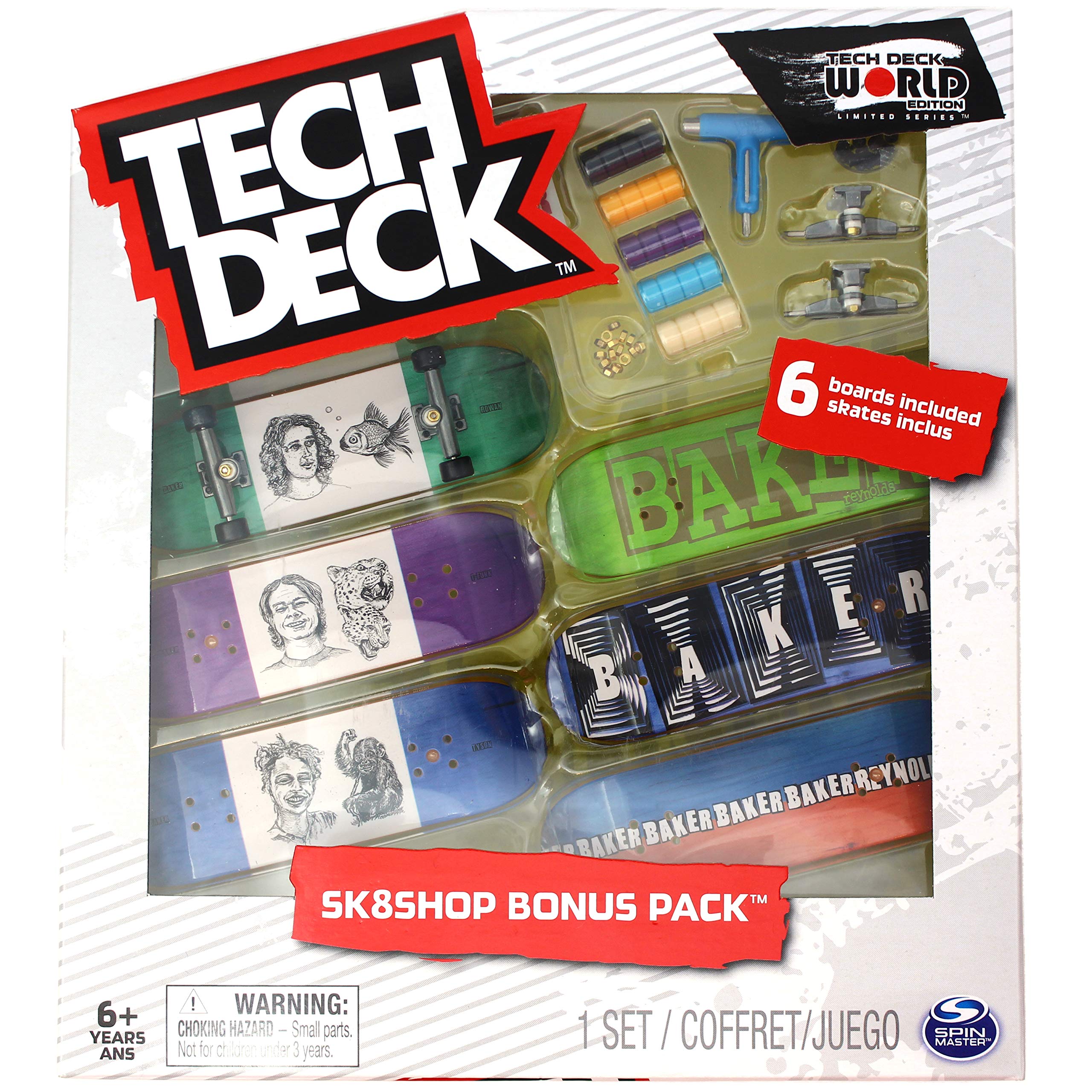 Tech-Deck Sk8shop Bonus Pack World Edition Limited Series (Baker)