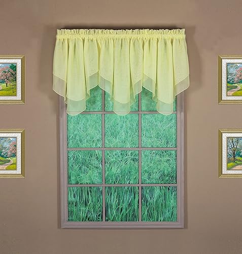 Vista 474 de Today's Curtain - Cortina Emelia de gasa original, panel de 84 pulgadas, negro, 60 pulgadas de ancho x 84 pulgadas de largo