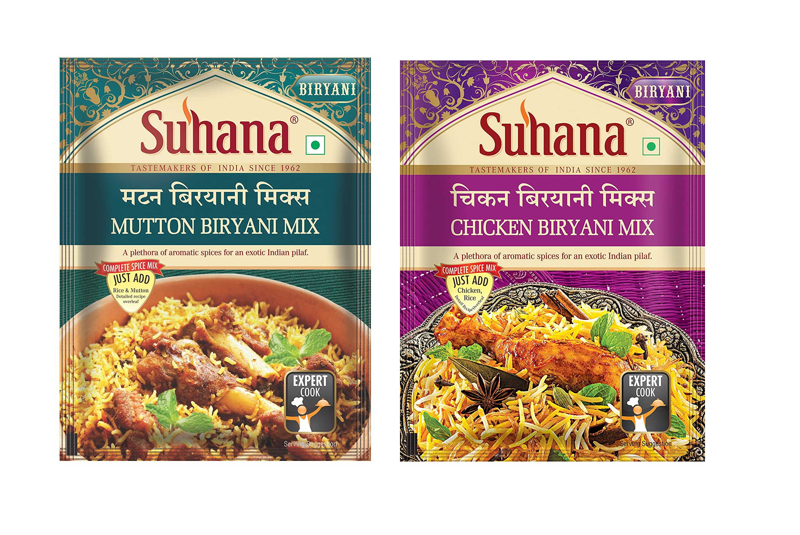 Suhana Biryani Combo of 6 Pack - Mutton Biryani 50g x 3, Chicken Biryani 50g x 3 (B08RDWYCF4) Amazon Price History, Amazon Price Tracker
