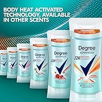 Vista 8 de Degree Antiperspirant Deodorant Stress Control 72-Hour Sweat & Odor Protection Antiperspirant for Women with Body Heat Activated Technology 2.6 oz