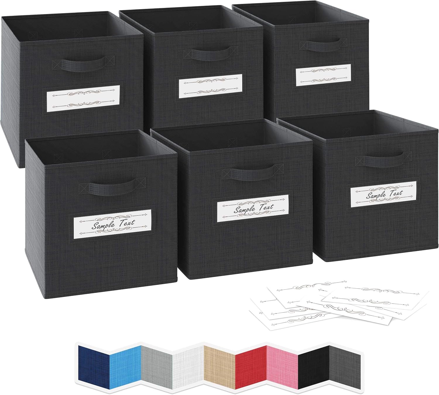 NEATERIZE 33x33x33cm Storage Cubes Set of 6 Storage Baskets