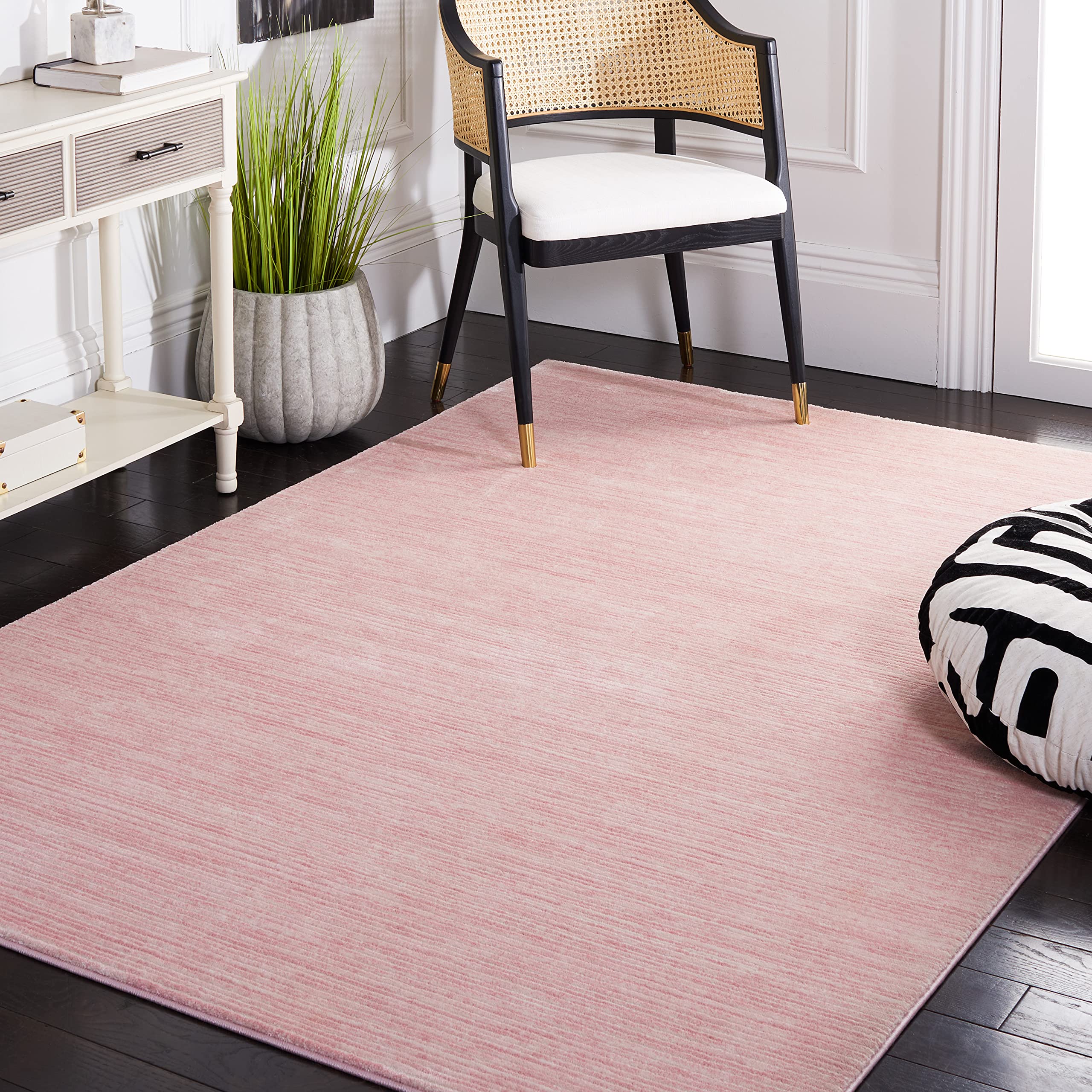 safavieh vision collection area rug - 5'1" x 7'6", pink, modern ombre tonal chic design, non-shedding & easy care, ideal for high traffic areas in living room, bedroom (vsn606u)