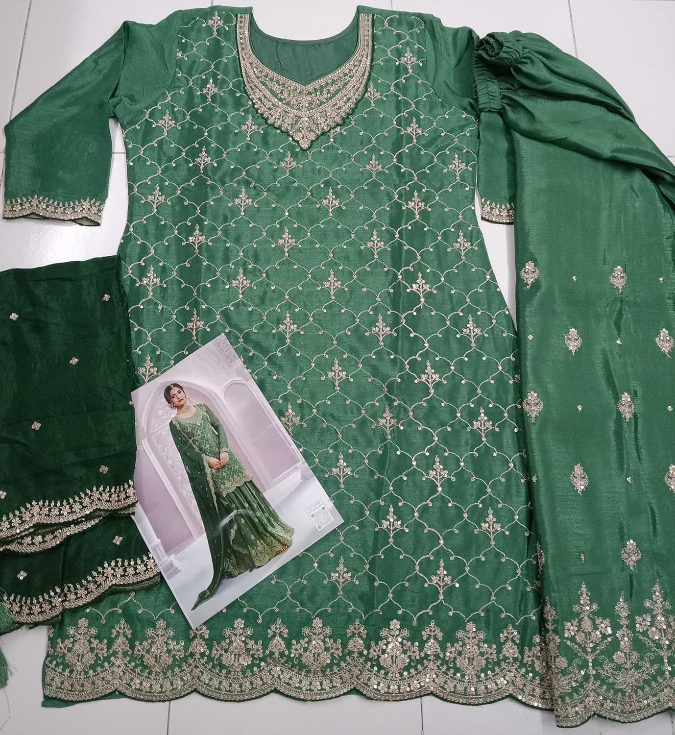 indian salwar kameez ready to wear Eid festival embroidered wedding salwar suit for women (2819)