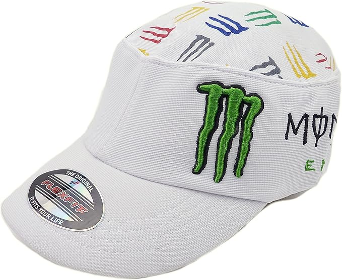 Amazon モンスターエナジー ロゴ ワークタイプ キャップ Flexfit 約56cm 57cm ホワイト 並行輸入品 キャップ 通販