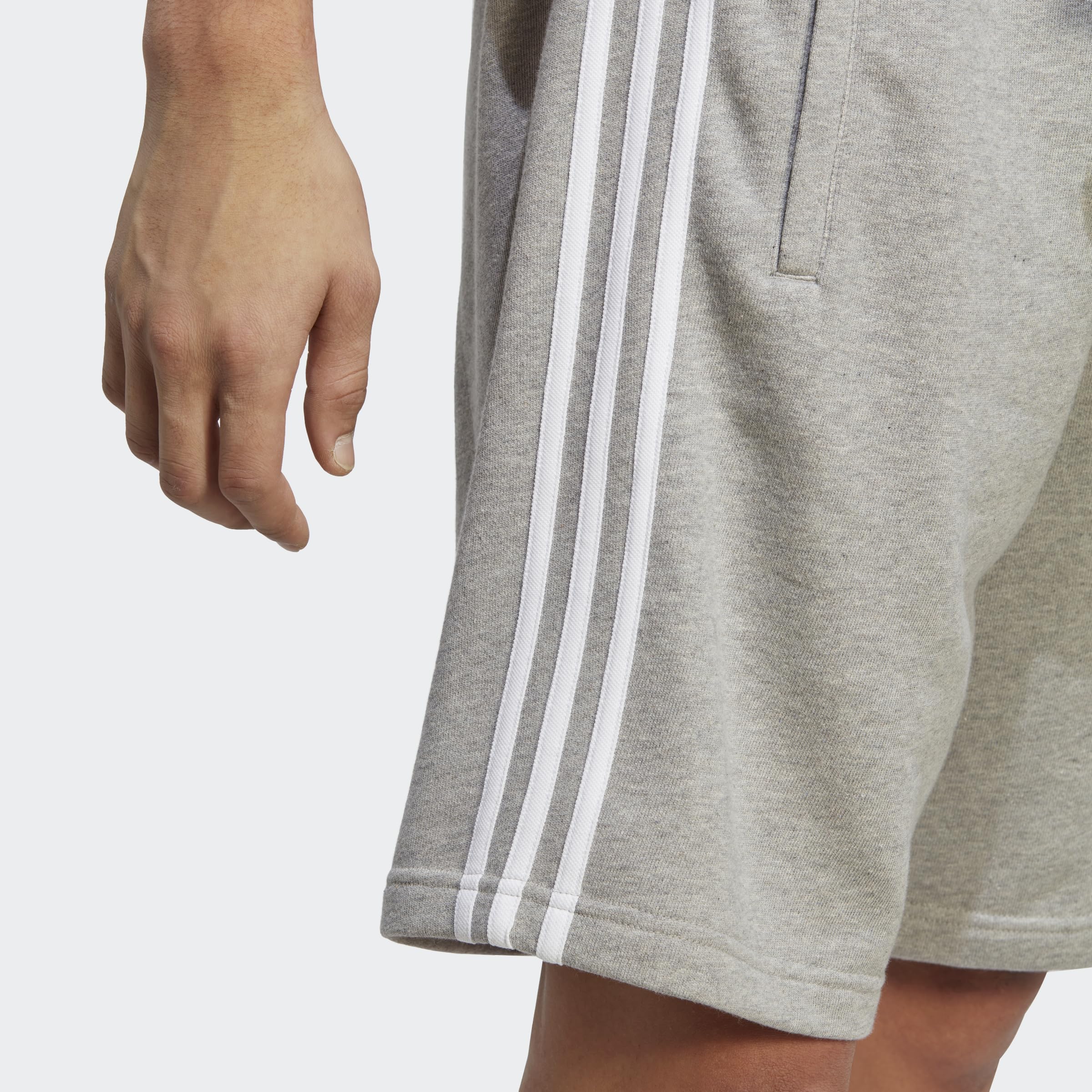 ADIDAS IA6354 3-Stripe Short Shorts Men's medium Grey Heather XL