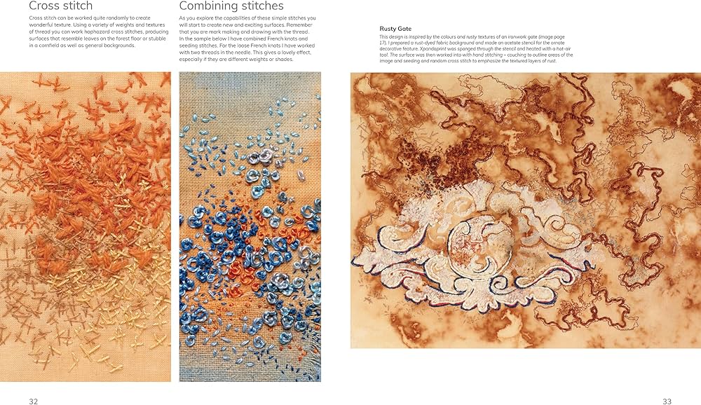 Amazon.com: Layer, Paint and Stitch: Create textile art with