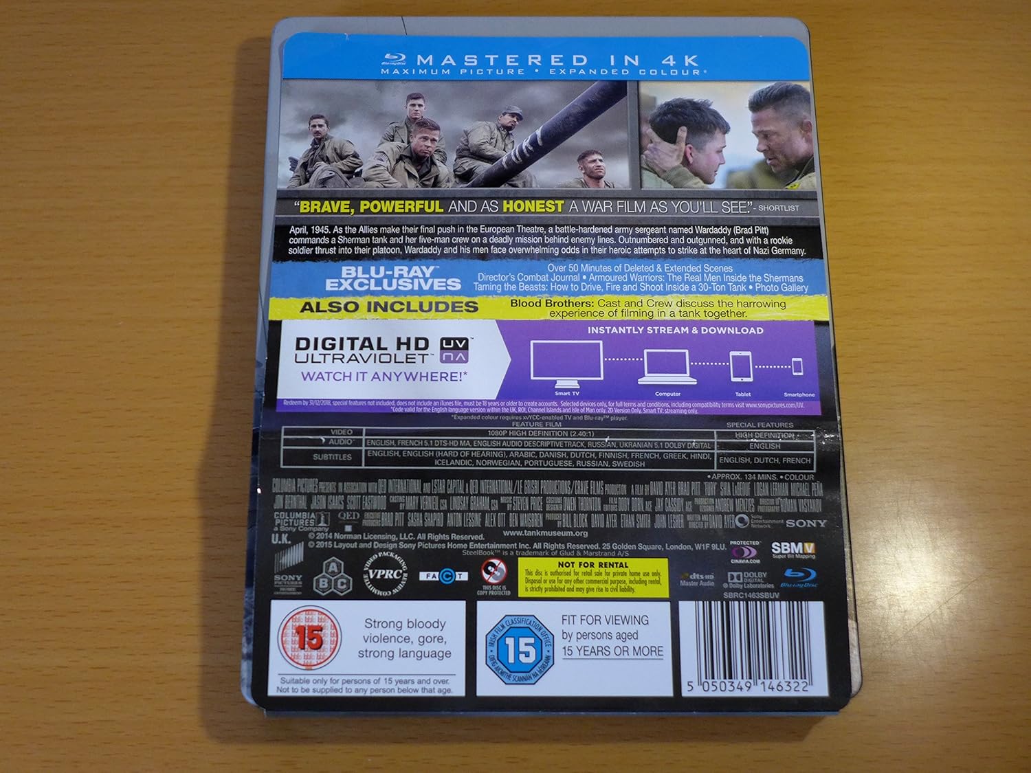 Fury Steelbook Limited Edition